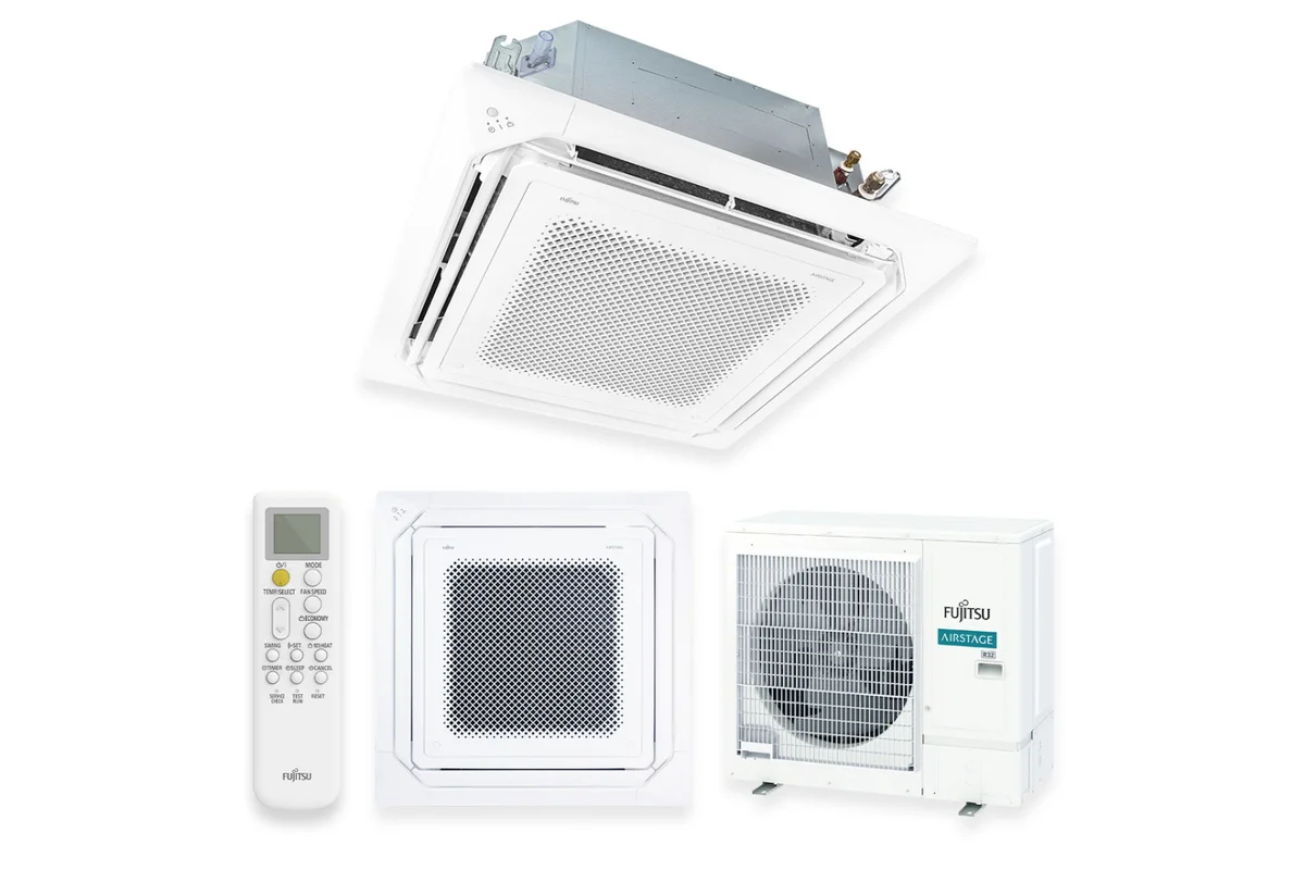 Ar Condicionado Split Cassete Inverter Fujitsu Airstage Premium 35.000 BTU/h Quente e Frio