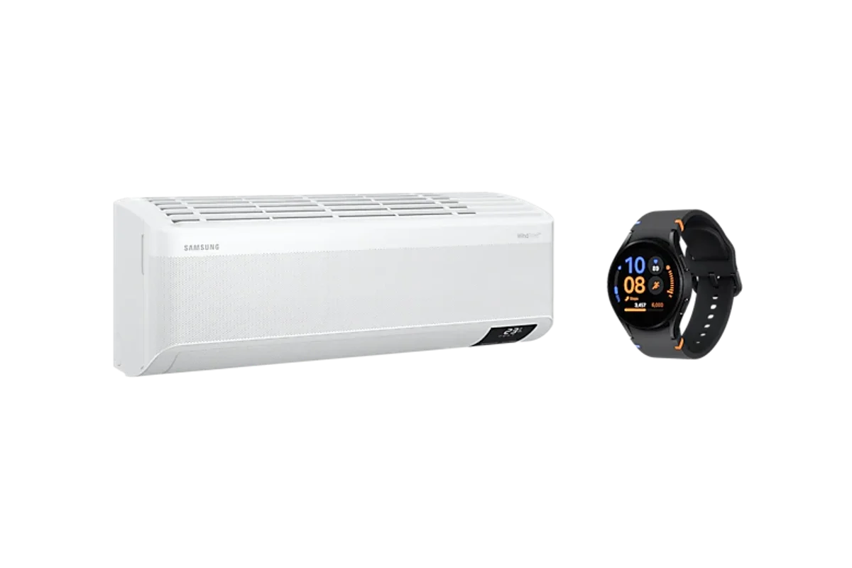Samsung Combo Ar Condicionado Split Inverter WindFree™ & Galaxy Watch FE 40mm BT